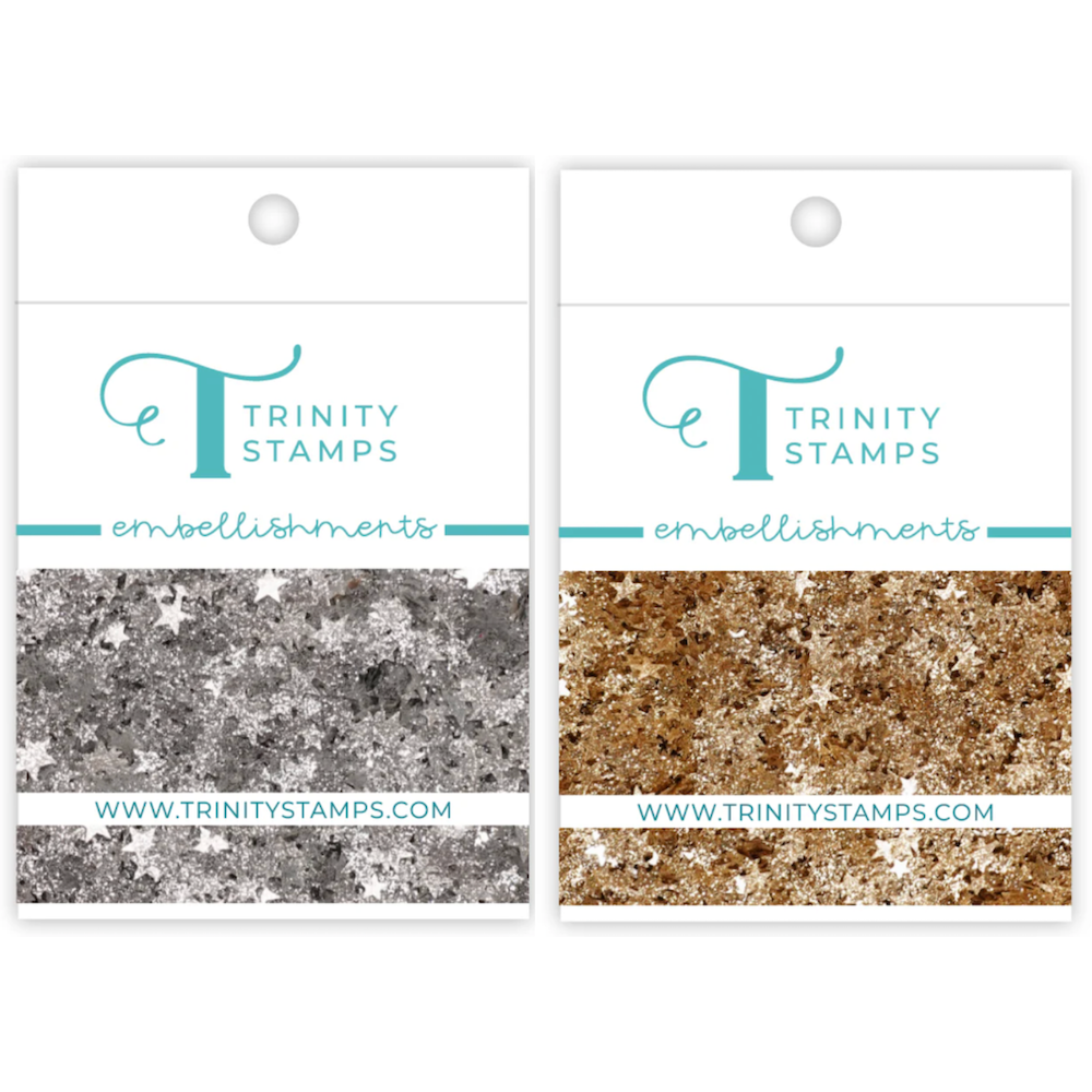 Trinity Stamps Sparkle Stars Embellishments Bundle