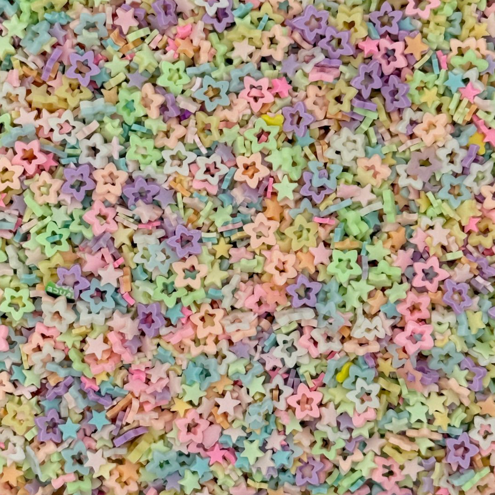Trinity Stamps Starburst Clay Embellishment Mix emb-0324 star