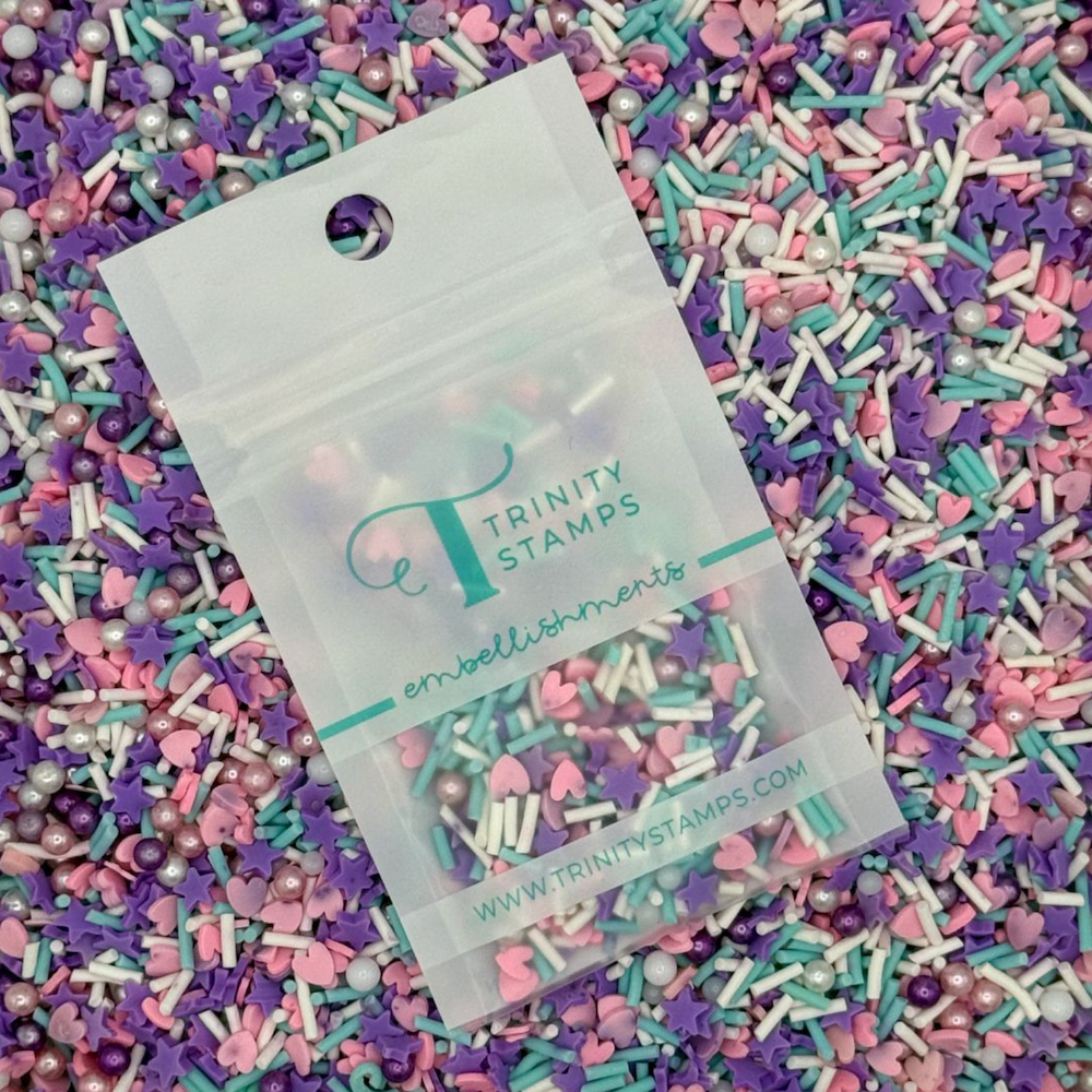 Trinity Stamps Stellar Sprinkles Clay Embellishment Mix emb-0306