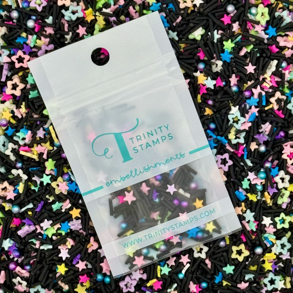 Trinity Stamps Supernova Sprinkles Clay Embellishment Mix emb-0307