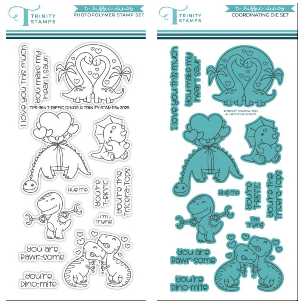 Trinity Stamps T-riffic Dinos Stamp and Die Bundle