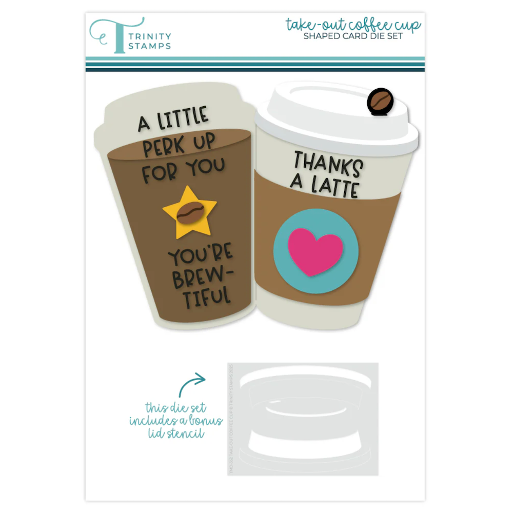 Trinity Stamps Take-Out Coffee Cup Die Set tmd-352