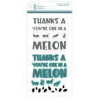 Trinity Stamps Thanks A Melon Clear Stamp and Die Set 260631-tps