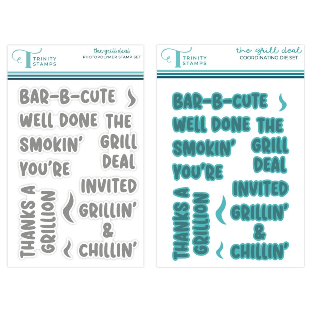 Trinity Stamps The Grill Deal Stamp and Die Bundle