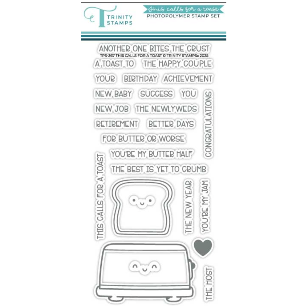 Trinity Stamps This Calls for a Toast Clear Stamp Set tps-367