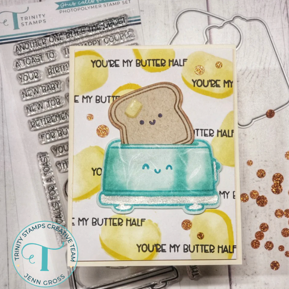 Trinity Stamps This Calls for a Toast Clear Stamp Set tps-367 butter 