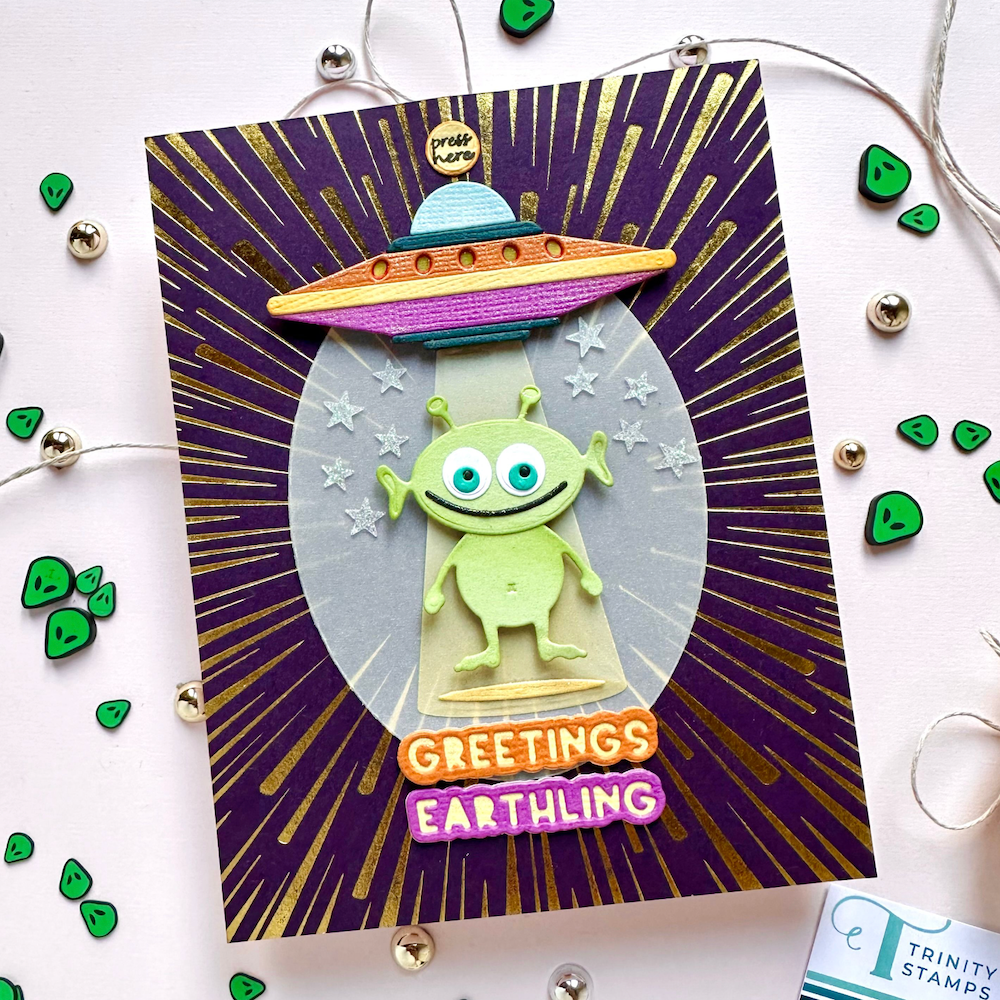 Trinity Stamps Tiny Alien Die Set tmd-338 earthing