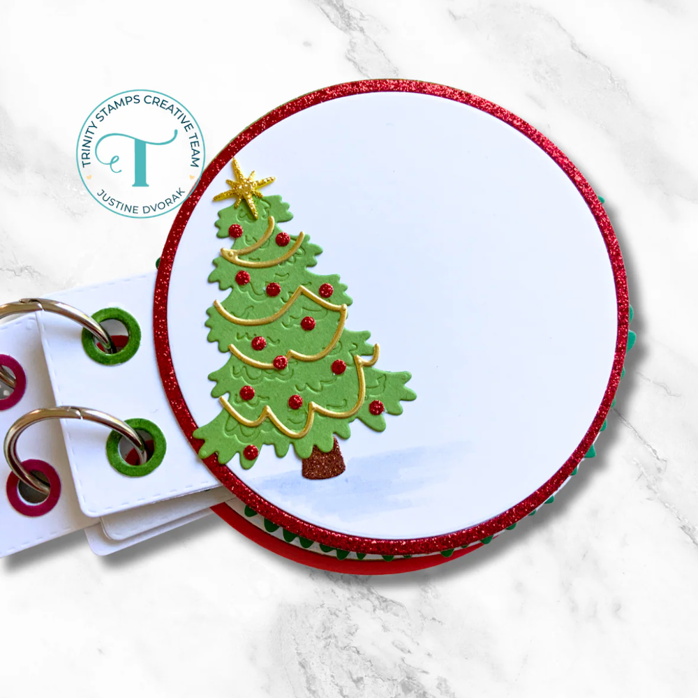 Trinity Stamps Tiny Christmas Tree Die Set tmd-365 circle