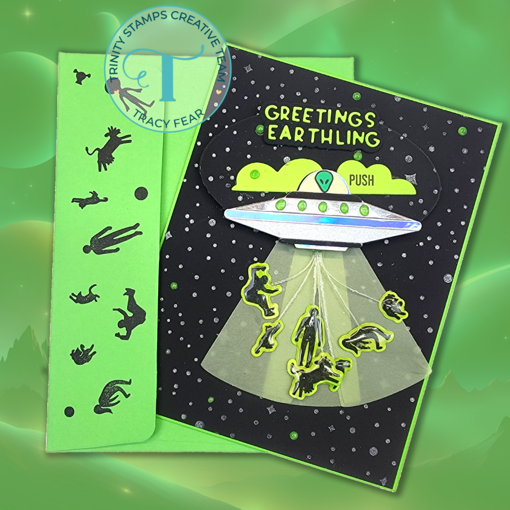 Trinity Stamps Tiny UFO Die Set tmd-335 green