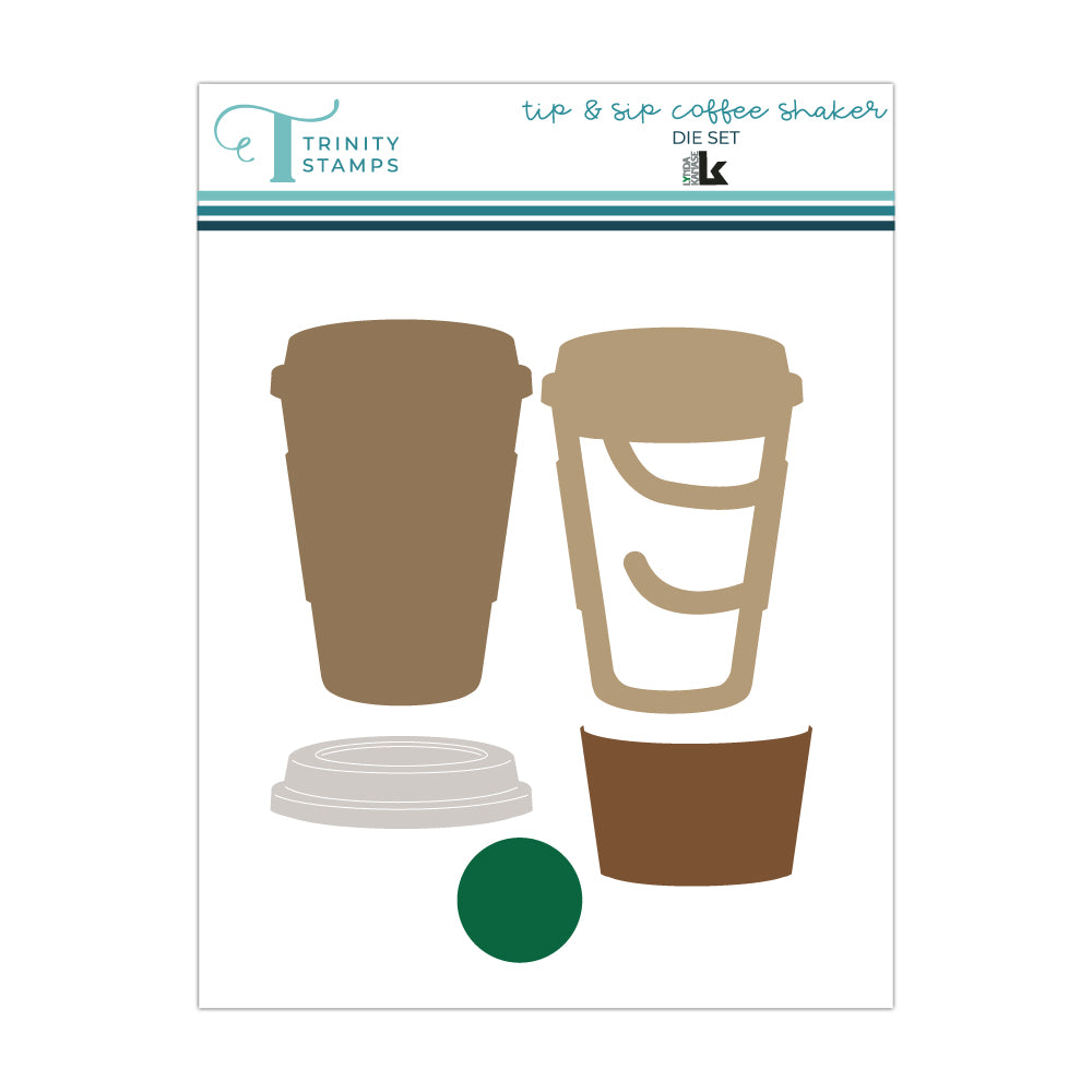 Trinity Stamps Tip and Sip Coffee Shaker Die Set tmd-314*