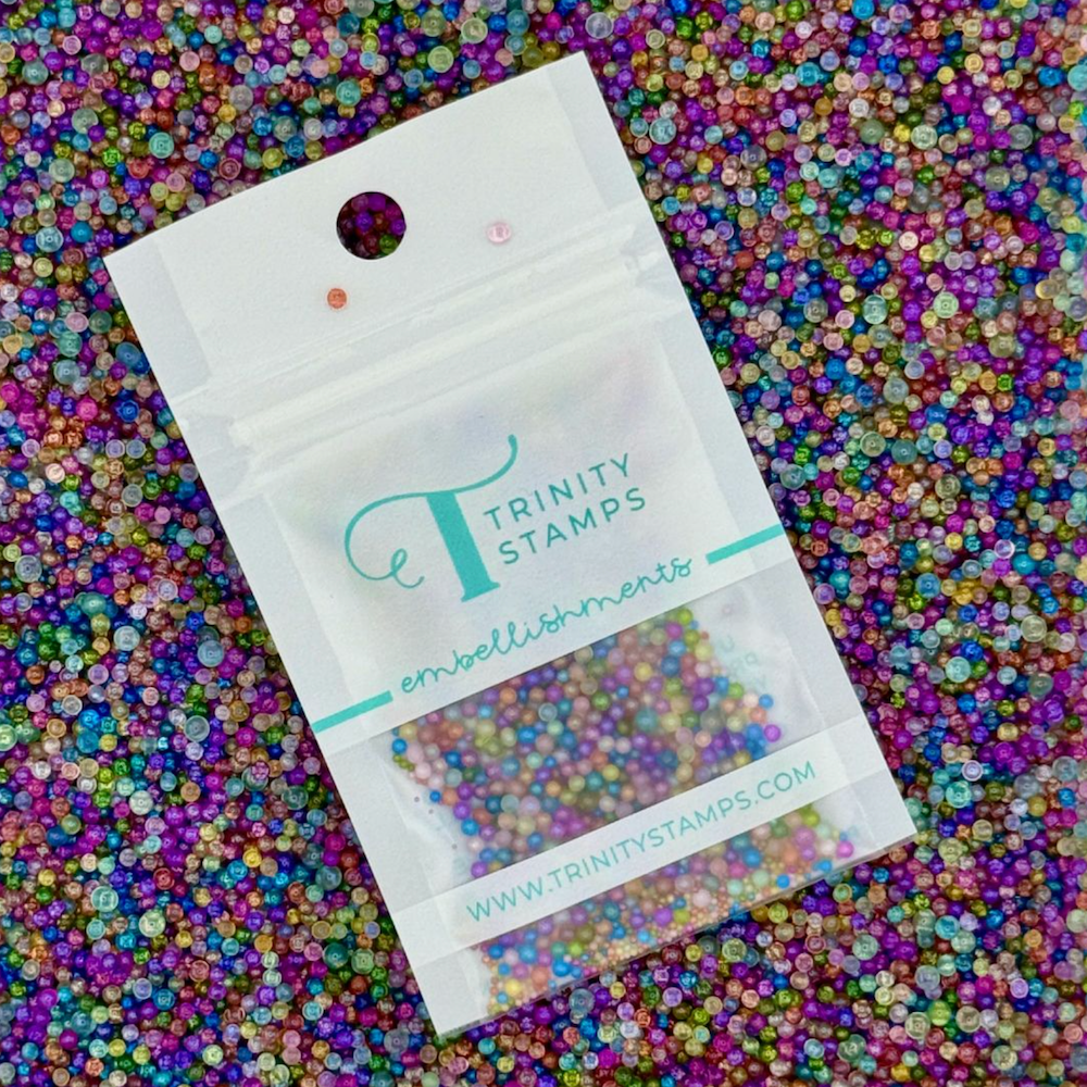 Trinity Stamps Transparent Jewel Tone Shaker Pop Embellishment Mix emb-0323