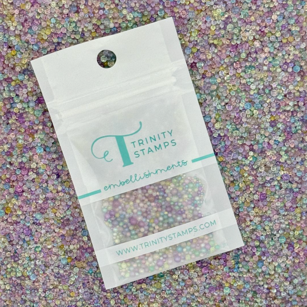 Trinity Stamps Transparent Pastel Shaker Pop Embellishment Mix emb-0322