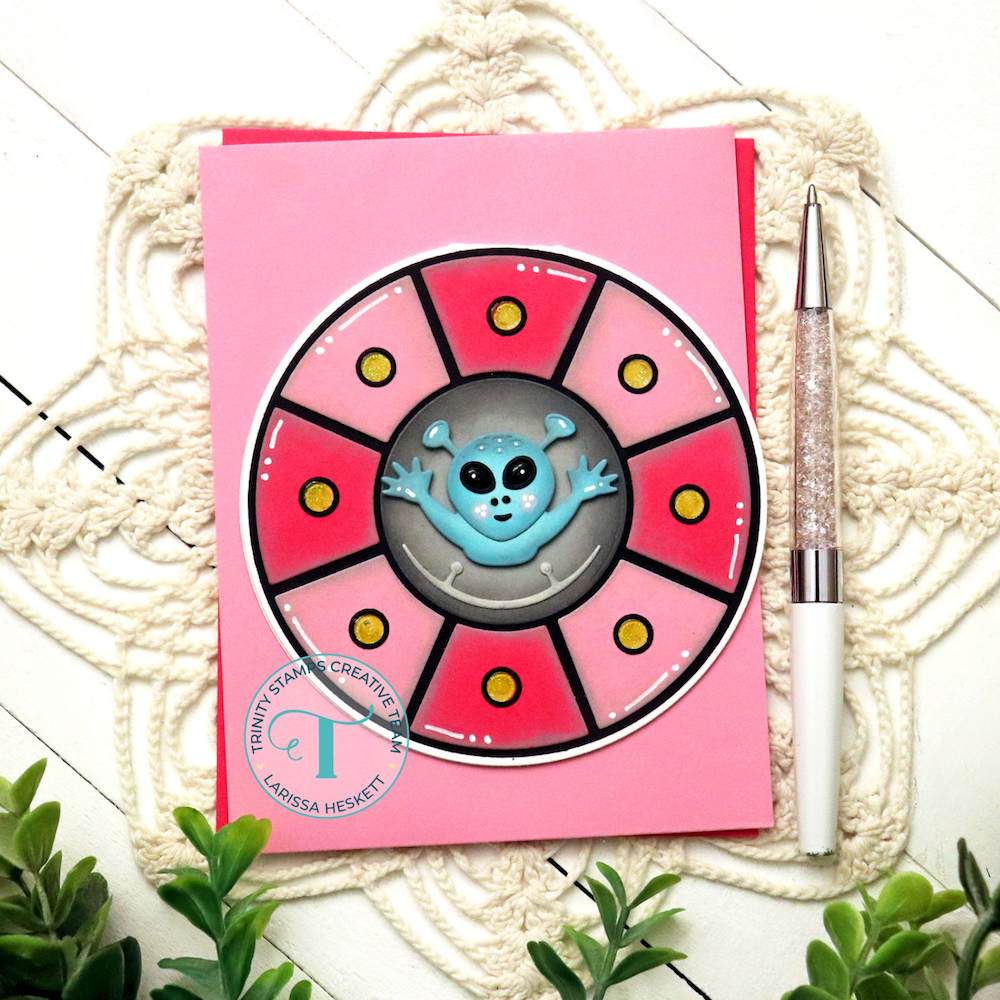 Trinity Stamps UFO Hello Die Set tmd-331 pink