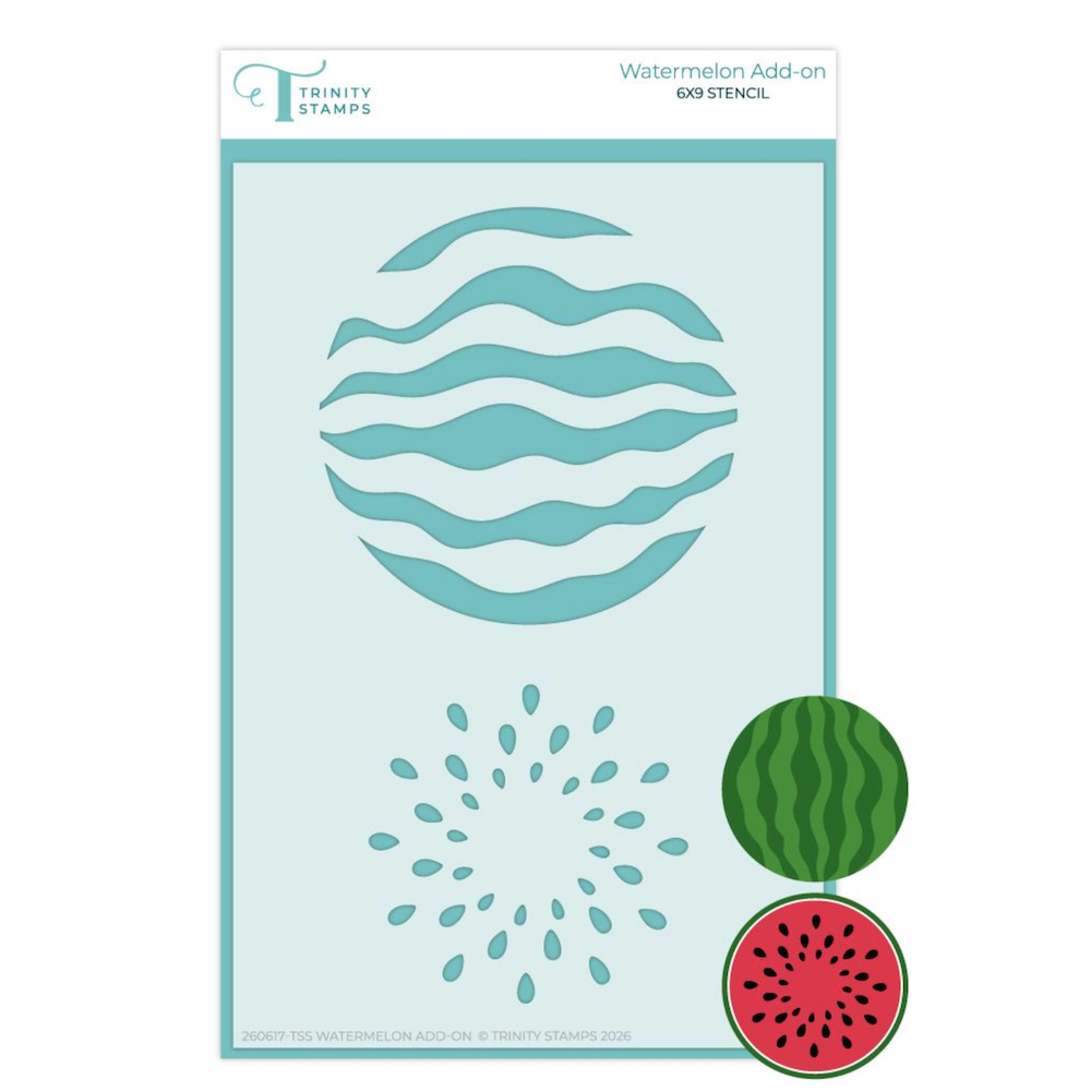 Trinity Stamps Watermelon Circle Stencil 260617-tss