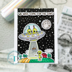 Trinity Stamps We’ve Come For Cake Clear Stamp Set tps-376 alien