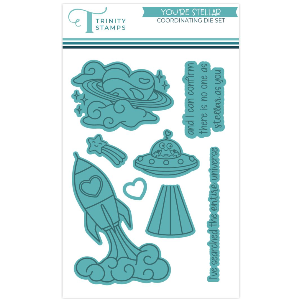 Trinity Stamps You're Stellar Stamp and Die Bundle rocket