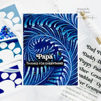 Simon Says Stamp Pawsitively Saturated Ink and Re-inker Set Sky ink46set Celebrate Father's Day Card