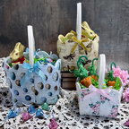 Tim Holtz Fabric By The Yard Pink Collage Strips pwth210 Eclectic Elements Palette Fabric Easter Baskets | color-code:ALT01