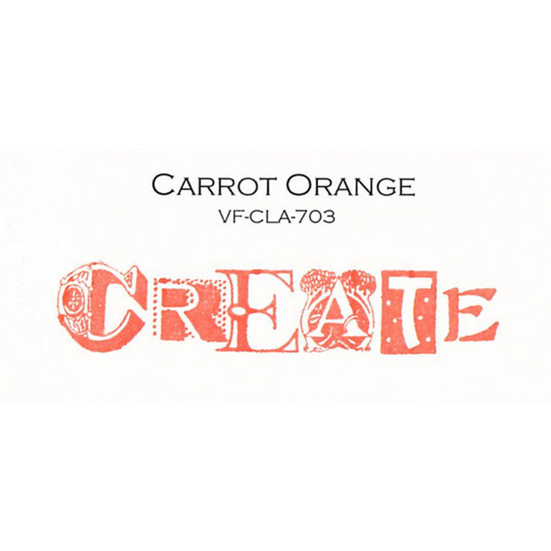 Tsukineko VersaFine Clair Carrot Orange Ink Pad vf-cla-703 swatch
