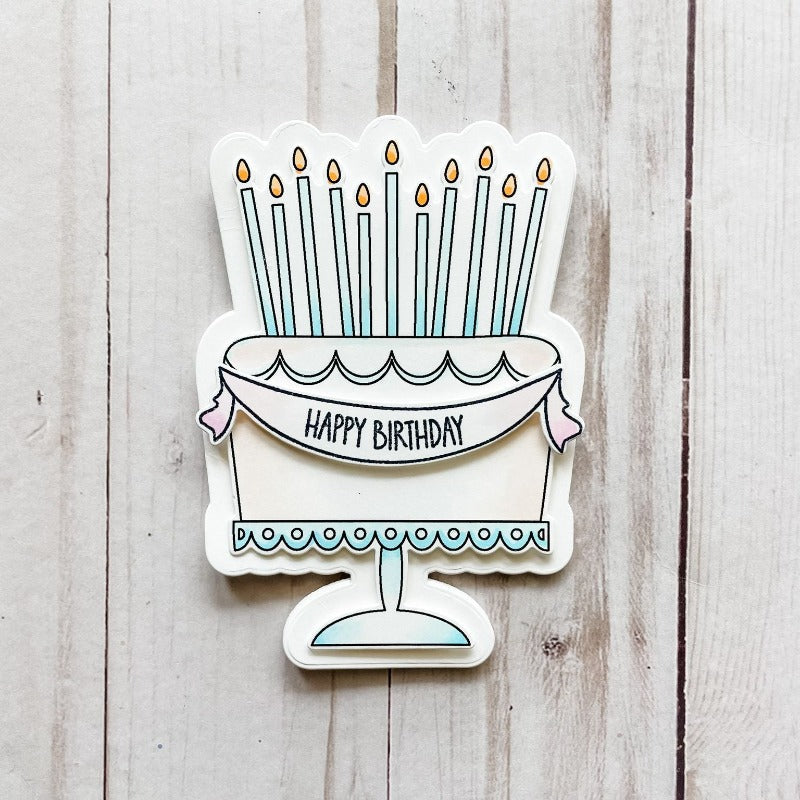 Avery Elle Clear Stamps Everyday Cake st-23-39 happy birthday