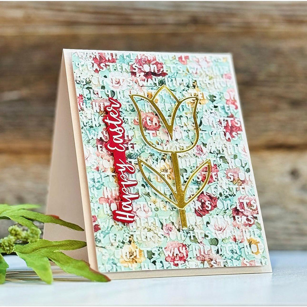 Simon Says Stamp Tulip Stem Wafer Dies 1036sdc Splendor Easter Card