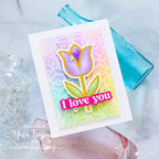 Simon Says Stamp Tulip Stem Wafer Dies 1036sdc Splendor Love You Card