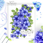 Simon Says Stamp Embossing Folder and Cutting Die Tumbling Flowers sfd405 Cheering for You Wishing You the Best Card | color-code:ALT03