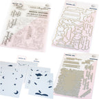 Pinkfresh Studio Twilight Tales Stamps Dies Stencils And Press Plates Bundle