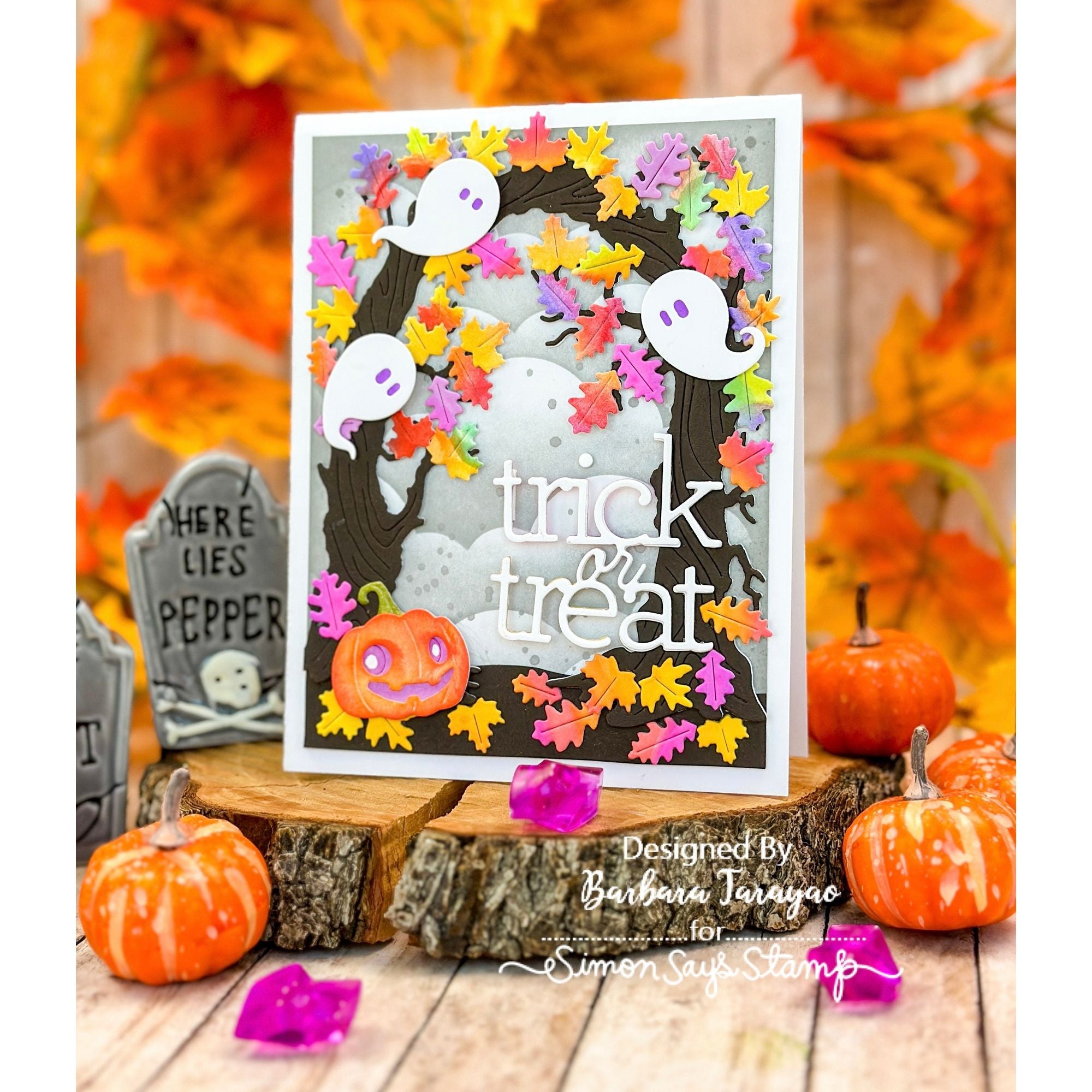 Simon Says Stamp Twisted Tree Arch Wafer Dies s1061 STAMPtember Halloween Card | color-code:ALT02
