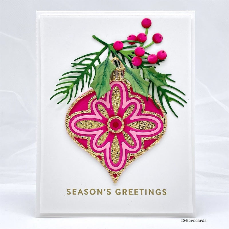 Simon Says Stamp Two Stems And Berries Wafer Dies sssd112979 Christmas Card