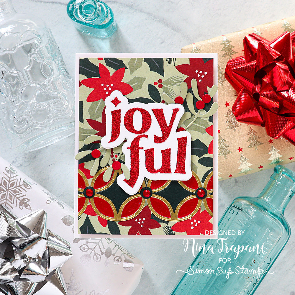 Simon Says Stamp Two Stems And Berries Wafer Dies sssd112979 Christmas Card. | color-code:ALT06