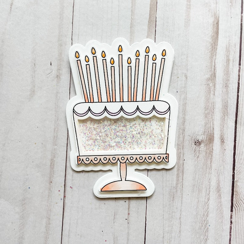 Avery Elle Clear Stamps Everyday Cake st-23-39 shaker card