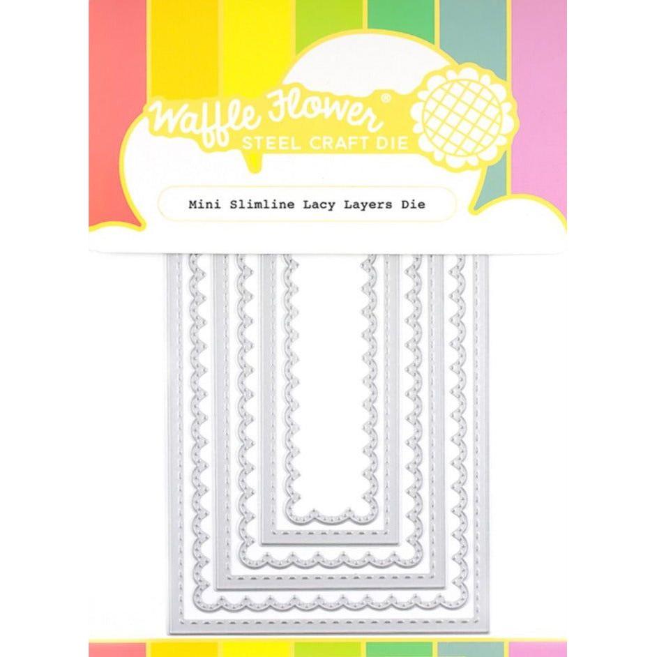 Waffle Flower Mini Slimline Lacy Layers Dies 421633
