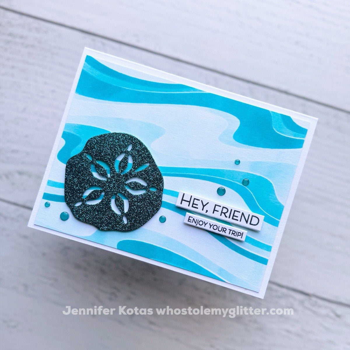 Simon Says Stamp Set of 4 Stencils Under Water 1093st Friend Like You Friend Card
