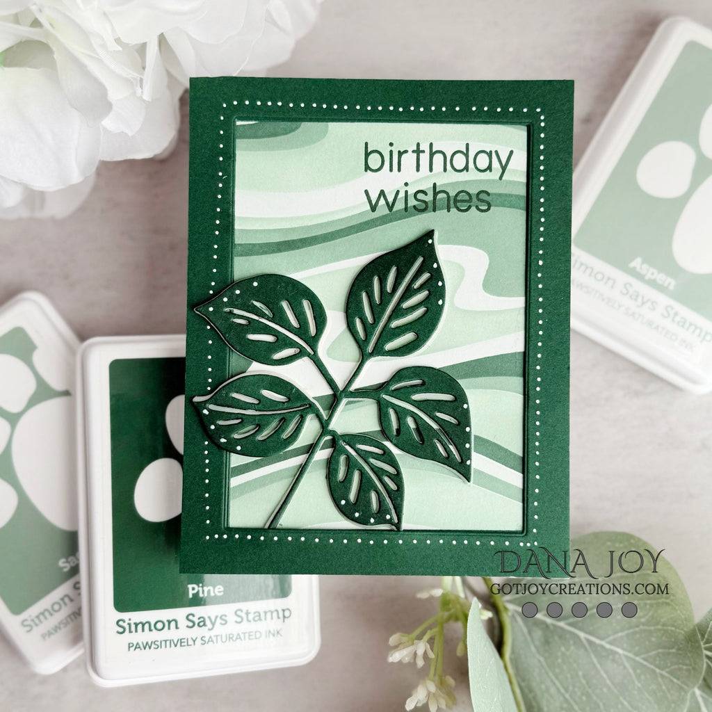 Simon Says Stamp Set of 4 Stencils Under Water 1093st Friend Like You Birthday Card