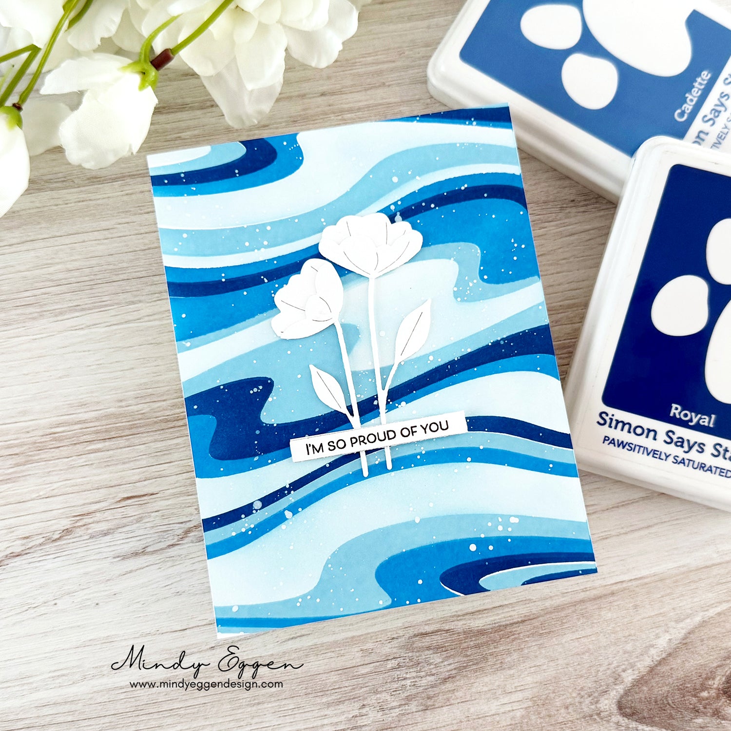 Simon Says Stamp Set of 4 Stencils Under Water 1093st Friend Like You Proud of You Card | color-code:ALT01