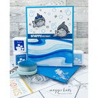 Simon Says Stamp Set of 4 Stencils Under Water 1093st Friend Like You Birthday Card