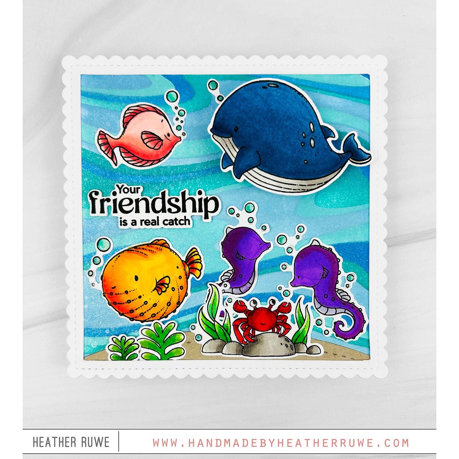 Simon Says Stamp Undersea Friends Wafer Dies 1363sdc Friend Like You Friend Card | color-code:ALT013