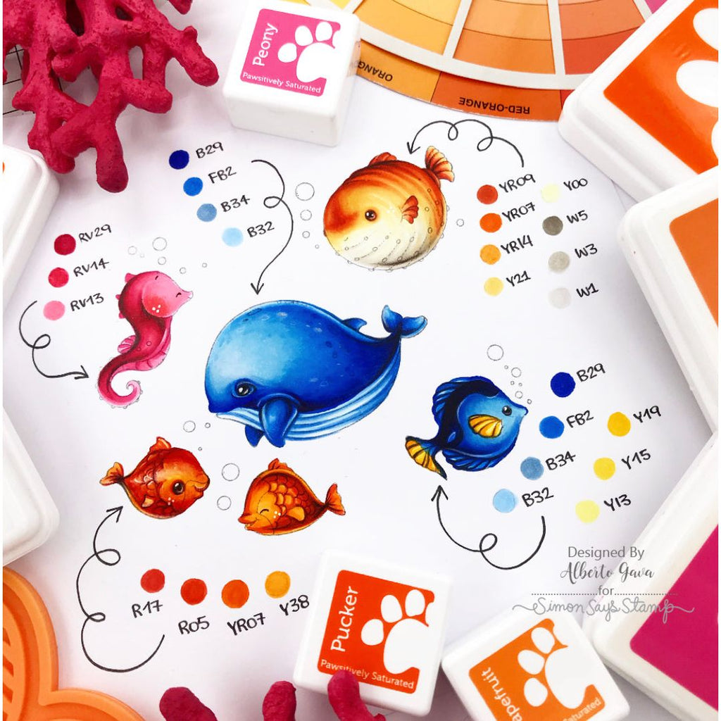 Simon Says Stamp Undersea Friends 2254ssc Friend Like You Sea Creature Coloring | color-code:ALT03