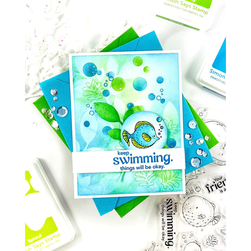 Simon Says Stamp Undersea Friends 2254ssc Friend Like You Encouragement Card