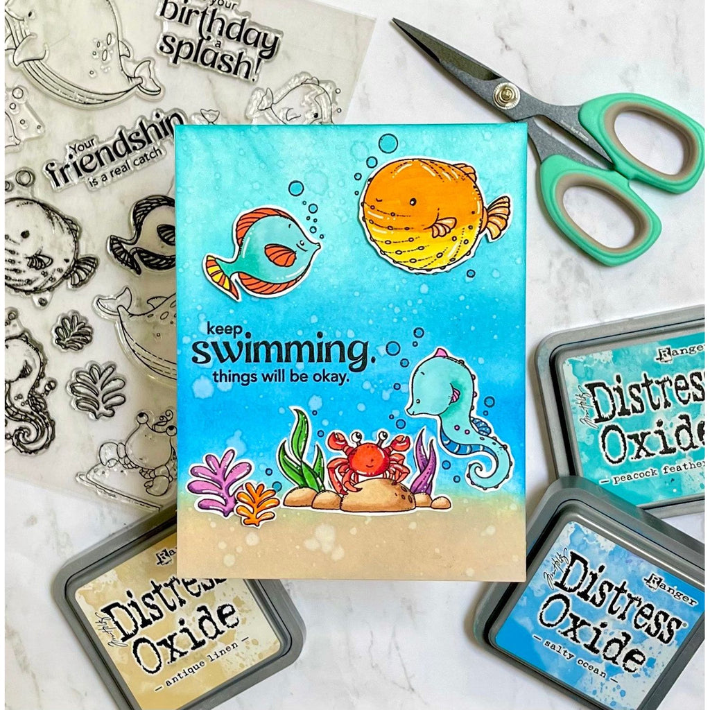 Simon Says Stamp Undersea Friends 2254ssc Friend Like You Encouragement Card | color-code:ALT01
