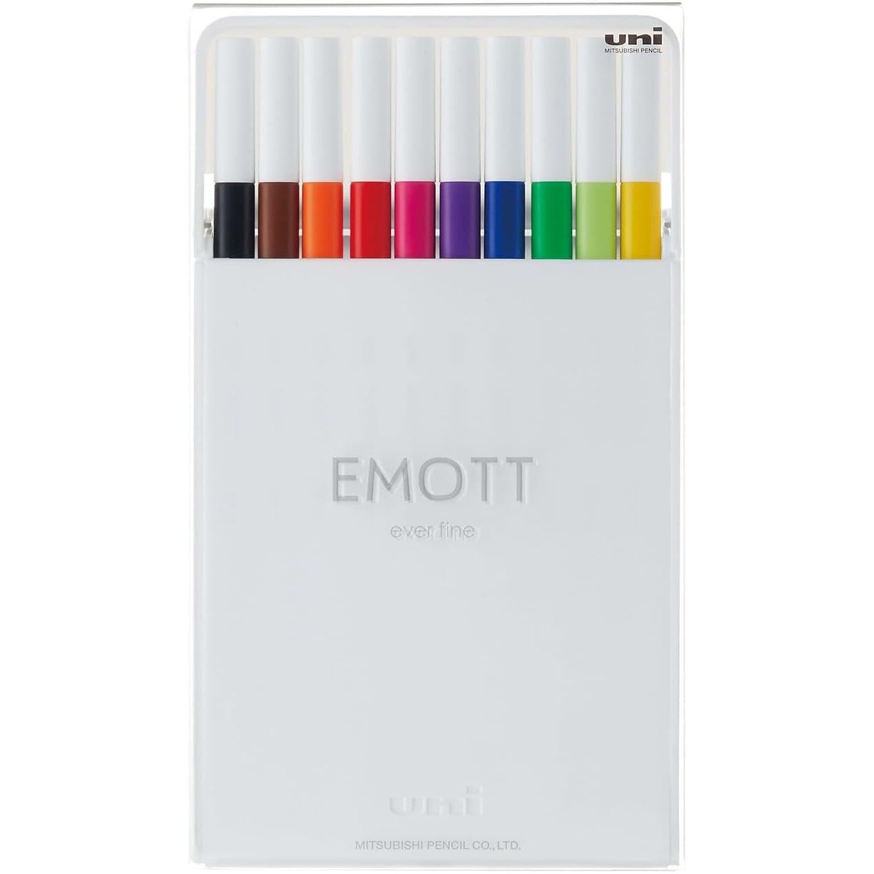 Uni Emott Fineliner Marker Pen 0.4mm 10 Color Set 1 ux24836