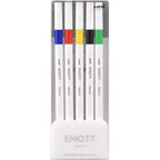 Uni Emott Fineliner Marker Pen 0.4mm 5 Color Set 1 ux24828
