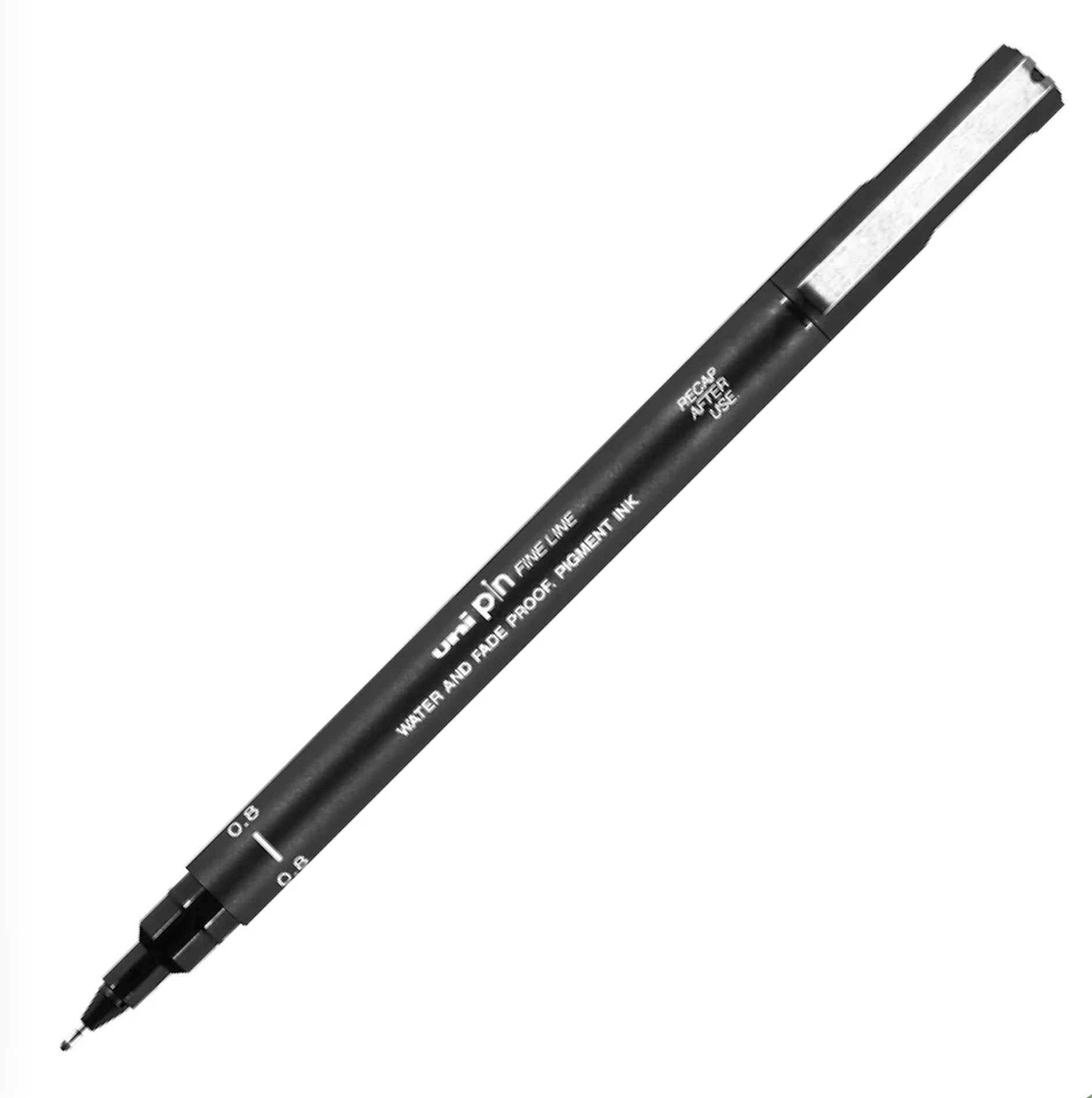 Uni Pin Fine Line 0.8mm Graphic Pen ubpin08200black
