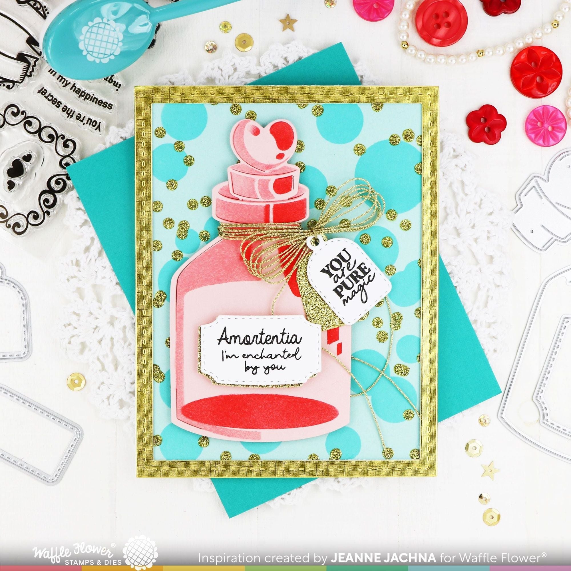 Waffle Flower Bokeh Elements Stencil Duo 421595 pure magic