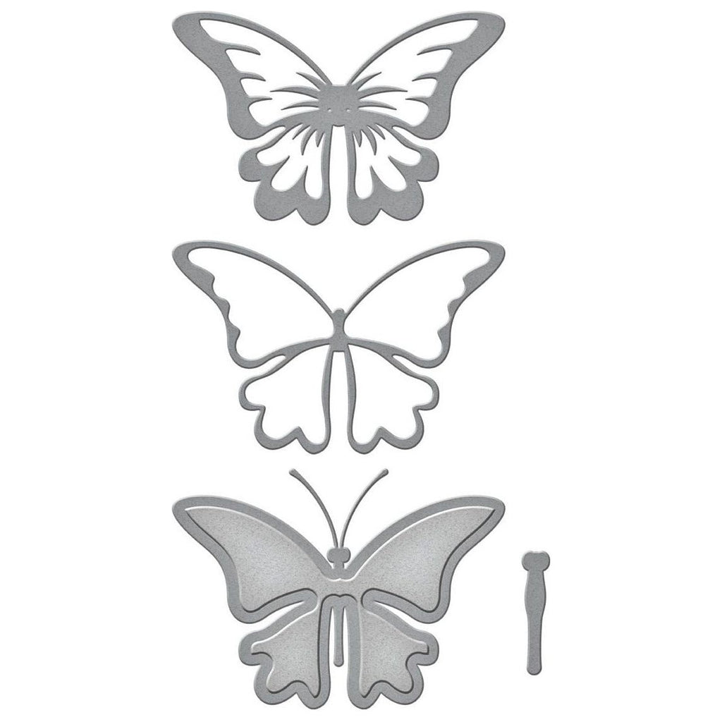 S5-360 Spellbinders LAYERED BUTTERFLIES Etched Dies