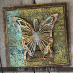 Tim Holtz Sizzix Vault Scribbly Butterfly Thinlits Dies 666564 grunge