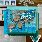 Simon Says Stamp Embossing Folder Vines sf332 Just A Note Grateful Card