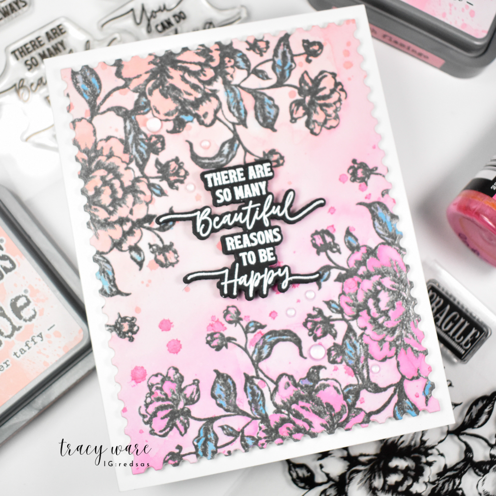 Simon Says Clear Stamps Vintage Blooms 2196ssc Moments in Time Beautiful Reasons Card | color-code:ALT05