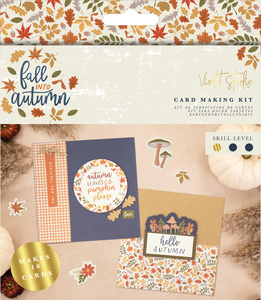 Crafter's Companion Fall Into Autumn Card Making Kit vs-fll-atm-026 card samples